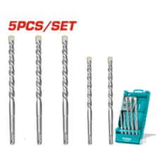 Total 5-delni set svedrov SDS plus za beton /IND (TAC190501)