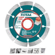 Total Diamantna rezalna plošča 115mm /IND (TAC21111512)