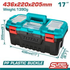 Total Plastična škatla za orodje 17" (TPBX0171)