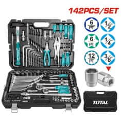 Total One-Stop Tools 142-delni set kombiniranega ročnega orodja /IND (THKTHP21426)
