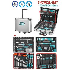 Total 147-delni set ročnega orodja /IND (THKTHP21476)