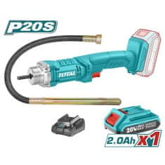 Total Akumulatorski betonski vibrator 2300rpm/P20S (TCVLI2023011)