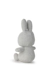 Bon Ton Toys Miffy Corduroy zajček mehka igrača, 23 cm, svetlo siva (783)