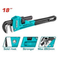 Total Nastavljiv cevni ključ 450mm/IND (THT171186)