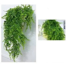 Netscroll Viseči umetni praprot, viseče umetne rastline, realni izgled, ne obledi, 1+1 GRATIS, Fern 