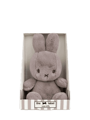 Bon Ton Toys Miffy Cozy zajček mehka igrača, 23 cm, rjavo-siva (Giftbox) (785)