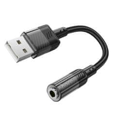 hoco. Adapter AUX USB to Jack 3,5 mm (ženski) Spirit LS37 črn