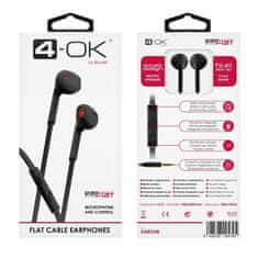 4-OK Žične slušalke Ear Flat