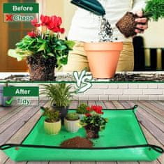 Vixson Podloga za presajanje rastlin, vodoodporna podloga za presajanje, notranja podloga za saditev sukulent v lončke, prenosna vrtnarska podloga, 1kos | FLORAMAT