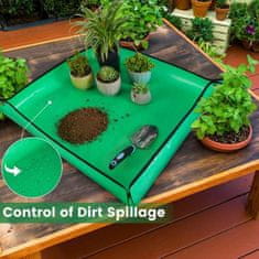 Vixson Podloga za presajanje rastlin, vodoodporna podloga za presajanje, notranja podloga za saditev sukulent v lončke, prenosna vrtnarska podloga, 1kos | FLORAMAT