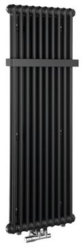 SAPHO FEDE Eleganten Črni Mat Radiator 1500x490mm, 10 Segmentov, 1071W Toplotna Moč
