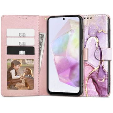Tech-protect Wallet knjižni ovitek za Samsung Galaxy A35 5G, marble