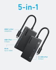 Anker 332 USB-C hub, 5v1