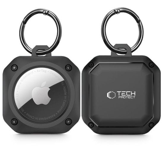 Tech-protect Rough Pro ovitek za Apple AirTag, črna