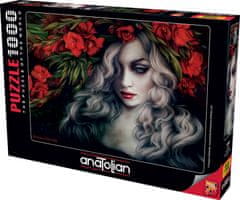 AnaTolian Puzzle Ženska v rožah 1000 kosov