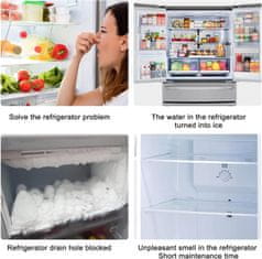 Casavibe Univerzalna cev za čiščenje hladilnika, čisti odtoke, odpravlja neprijetne vonjave, preprečuje nastanek bakterij