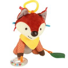 Aga Sensory maskota lisica na otroškem vozičku