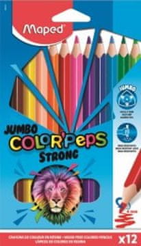 shumee Maped Colorpeps Strong JUMBO voščenke 12 barv