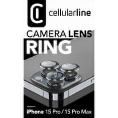 CellularLine zaščita za leče kamere za iPhone 15 Pro/15 Pro Max