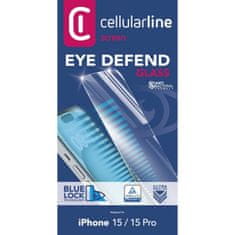 CellularLine Eyedefend zaščitno steklo za iPhone 15/15 Pro
