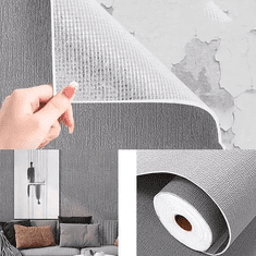 Netscroll Premium enobarvne samolepilne stenske nalepke , vodoodporne stenske tapete, enostavna namestitev in odstranitev, idealno za dnevne sobe, kuhinje, predsobe, spalnice, 5x0,5m, roza, Wallsy