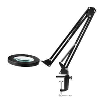 shumee Namizna lupa Glow 308 LED, črna USB