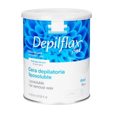 shumee DEPILFLAX VOSEK ZA DEPILACIJO V PLOČEVINKI 800 ML AZULEN