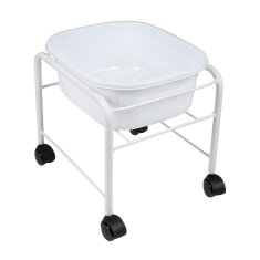 Eprim Preprosta kad za pedikuro s kolesi, bela