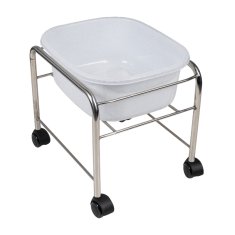 Eprim Ravna kad za pedikuro s kromiranimi kolesi