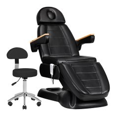 Eprim SILLON Lux 273b električni kozmetični stol + 304 stolček, črn