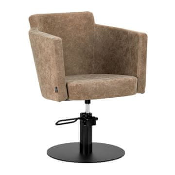 Gardj Europe Frizerski stol Gabbiano Roma »Old Leather« v rjavi barvi