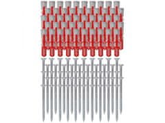 FISCHER Stožčasti vijaki z nepopolnim navojem 5x60 mm + 8x40 mm vložki DuoPower Fischer 50 kos 