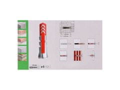sarcia.eu Stožčasti vijaki s polnim navojem 4,5x40 mm + 6x30 mm vložki DuoPower Fischer 50 kos 