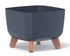 Prosperplast Cvetlični lonec GRACIA SQUARE 24x24x18,7cm antracit