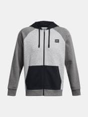 Under Armour Pulover UA Rival Flc FZ Colorblock-GRY XXL