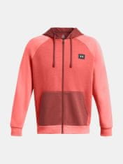 Under Armour Pulover UA Rival Flc FZ Colorblock-RED XXL