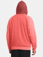 Under Armour Pulover UA Rival Flc FZ Colorblock-RED XXL