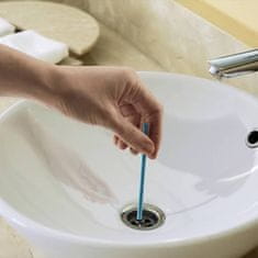 Netscroll 24-delni komplet čistilnih paličic za čiščenje odtokov in umazanije, za čiste, pretočne odtoke brez neprijetnih vonjav, razgradijo in preprečujejo nalaganje umazanije v ceveh, 1+1SinkSticks
