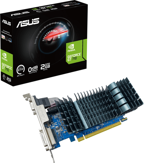 ASUS Grafična kartica GeForce GT 710, 2GB GDDR3, PCI-E 2.0