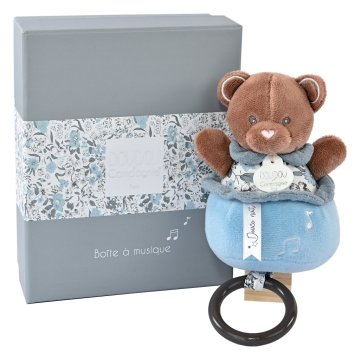 Doudou Darilni set - Medvedek, ki igra melodijo 20 cm