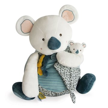 Doudou Koala Yoca s prostorom za shranjevanje pižam 40 cm