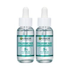 Garnier Skin Naturals Hyaluronic Aloe Replumping Super Serum Set 2x serum za obraz 30 ml za ženske