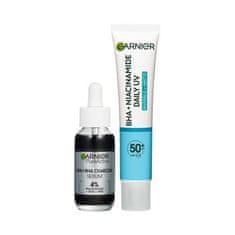 Garnier Pure Active BHA + Niacinamide Daily UV Anti-Imperfection Fluid Set dnevna krema za obraz 40 ml + serum za obraz 30 ml unisex