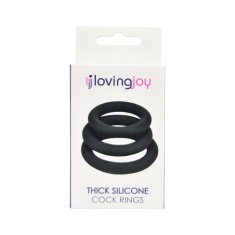 Loving Joy KOMPLET EREKCIJSKIH OBROČKOV Loving Joy Thick Silicone
