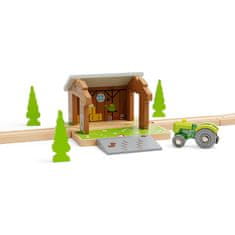 Bigjigs Rail Bigjigs Železniški skedenj na tirnicah