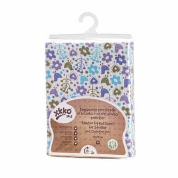 XKKO BMB Ponjava z gumo za posteljico 120x60 - Flowers&Birds For Boys