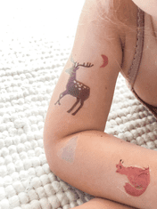 NUUKK veganski otroški tatuji, črni gozdiček (822)