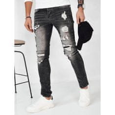 Dstreet Moške hlače iz džinsa RIGASA temno sive barve ux4152 s29
