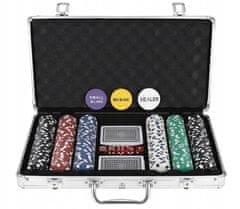 Kruzzel Texas Holdem poker set 300 žetonov v alu. kovčku