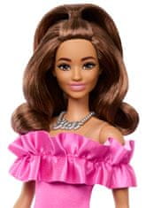 Mattel Barbie Model rožnata obleka z volančki (FBR37)